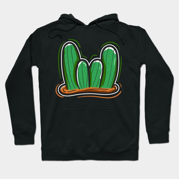 Rock Cactus Hoodie by Dzulhan